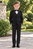 Boys’ Classic Black Tuxedo Suit Set