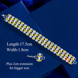 Sunlit Yellow Marquise Link Bracelet