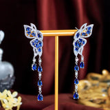 Serephina Blue Crystal Drop Earrings