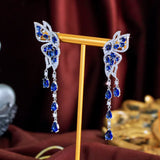 Serephina Blue Crystal Drop Earrings