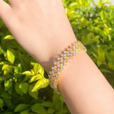 Luxe Radiance CZ Tennis Bracelet – 18K Gold Plated Sparkling Cubic Zirconia Bracelet
