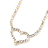 Eternal Spark Heart Tennis Necklace