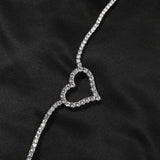 Eternal Spark Heart Tennis Necklace