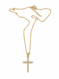 Shine Bright Cross Necklace | CZ Crystals