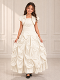 Girl's Elegant Embellished Pick Up Ball Gown