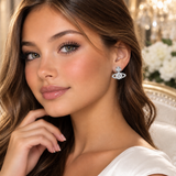 Luxury Halo Crystal Earrings