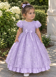 Girls Lace Dress | Elegant Flower Girl & Special Occasion Dress