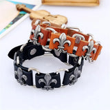 Rebel Link Leather Chain Bracelet