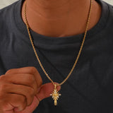 Halo Radiance Crucifix Necklace