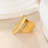 Luxe Flow Open Cuff Ring - Gold
