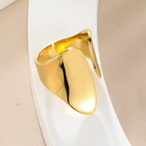 Luxe Flow Open Cuff Ring - Gold