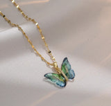 Color Me Up Sweet Butterfly Necklace | Titanium Ste