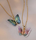 Color Me Up Sweet Butterfly Necklace | Titanium Ste