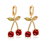 Sweet Cherry Crystal Earrings