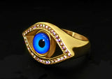 Simple Evil Eye Ring | Stainless Steel