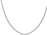 Round Cut Tennis Necklace | Stainless Steel