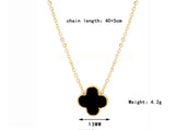 Single Drop Clover Necklace | Stainless Steel