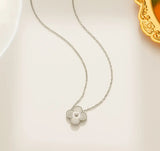 Single Drop Clover Necklace | Stainless Steel