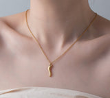 Cornicello Horn Necklace | Pepper Necklace| Stainless Steel