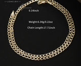 Classic Gold Link Chain | 14K Gold Plated