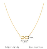 Infinity Necklace | Sterling Silver Gold Plated