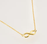 Infinity Necklace | Sterling Silver Gold Plated