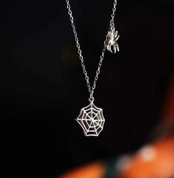 The Spider Web Necklace | Sterling Silver