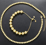 Round Beaded Pull Bracelet | 18K Gold Plated Copper