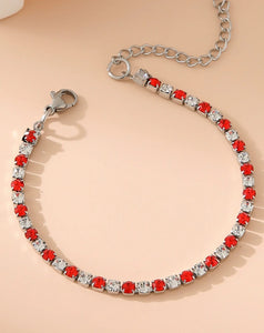 Colored Tennis Bracelet | Stainless Steel