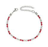 Colored Tennis Bracelet | Stainless Steel