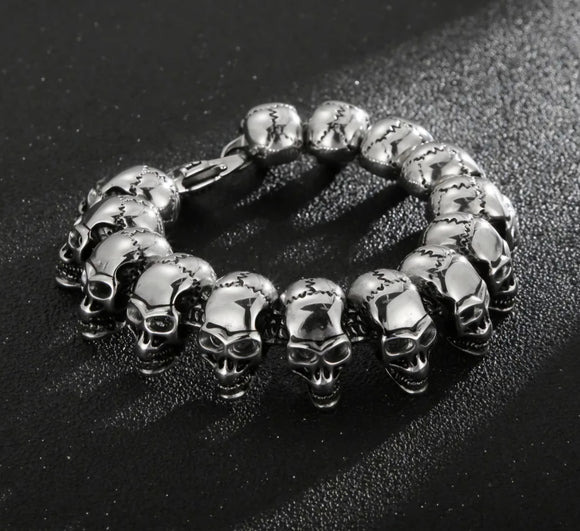 All Around Skull Bracelet | Titanium Steel