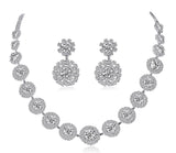 Shiny Round Necklace and Earrings Set