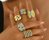 Chunky Open Adjustable Rings