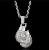 Mens Boxing Gloves Pendant and Chain