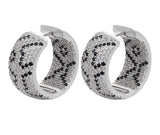 Micro Inlaid Leopard Print Hoop Earrings