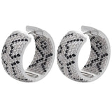 Micro Inlaid Leopard Print Hoop Earrings