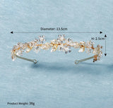 Retro Leaf Rhinestone Headband