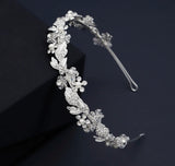 Retro Leaf Rhinestone Headband