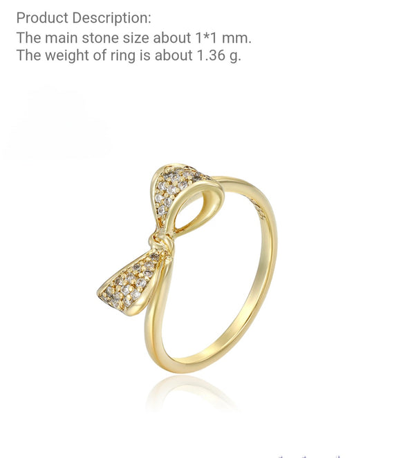 Bow Knot Ring Simple Series