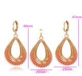 Sahara Glow Earrings and Pendant Set