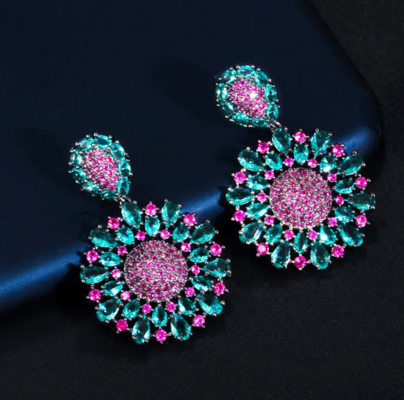Blossom Brilliance Drop Earrings