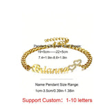 Custom Nameplate Bracelets-Cuban Link