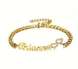 Custom Nameplate Bracelets-Cuban Link
