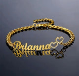 Custom Nameplate Bracelets-Cuban Link