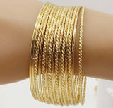 Golden Mirage Bangle Set