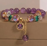 Amethyst Garden Charm Bracelet