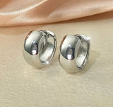 Luxe Dome Huggie Hoops