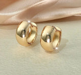 Luxe Dome Huggie Hoops