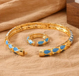 Golden Mirage Bangle and Ring Set