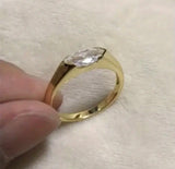 Golden Horizon Marquise Cut Ring
